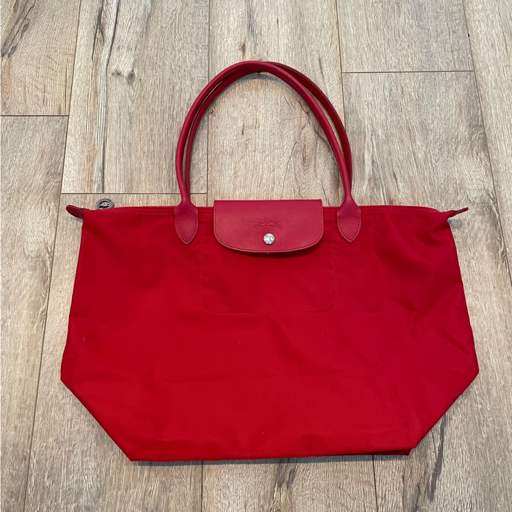 Longchamp Le Pliage Neo Large Nylon Tote with Pocket